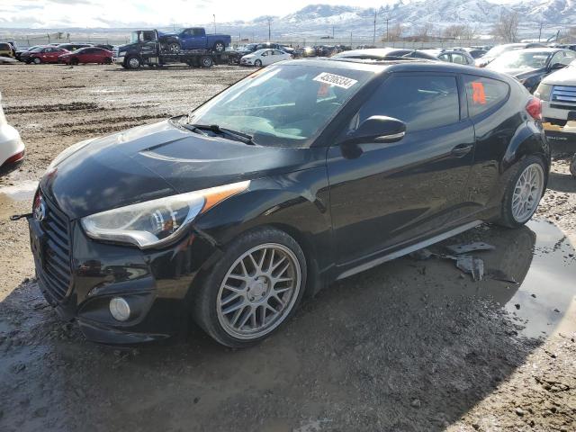 KMHTC6AE5EU196918 - 2014 HYUNDAI VELOSTER TURBO BLACK photo 1