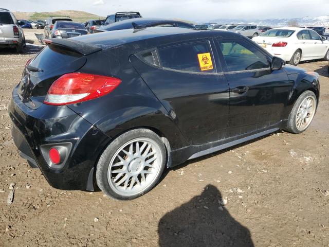 KMHTC6AE5EU196918 - 2014 HYUNDAI VELOSTER TURBO BLACK photo 3