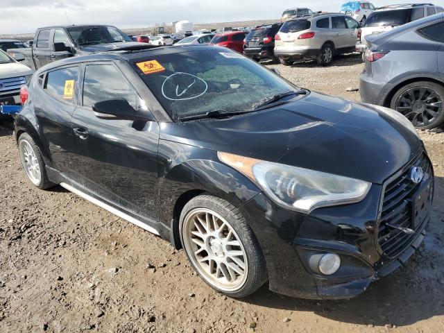 KMHTC6AE5EU196918 - 2014 HYUNDAI VELOSTER TURBO BLACK photo 4