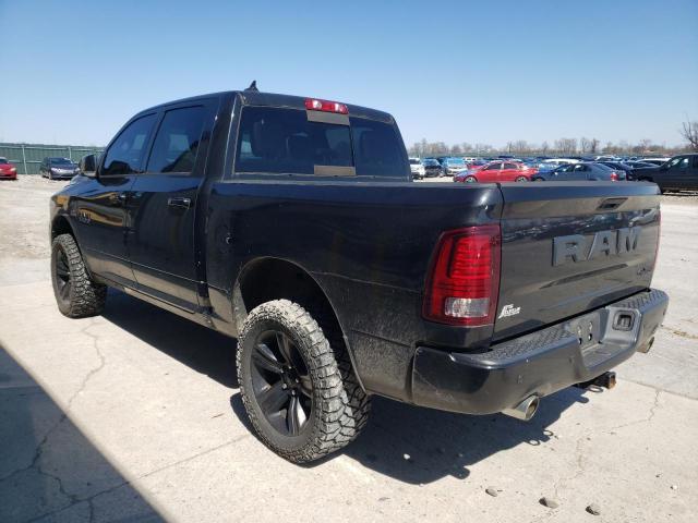 1C6RR7MT4JS125283 - 2018 RAM 1500 SPORT BLACK photo 2