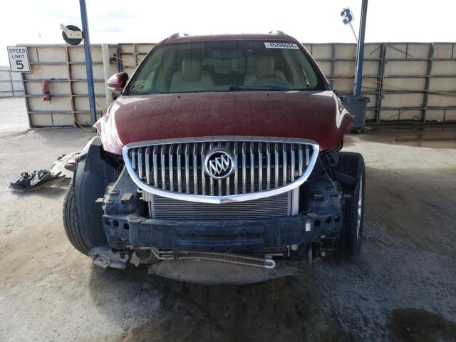 5GALVBED7AJ179477 - 2010 BUICK ENCLAVE CXL RED photo 5
