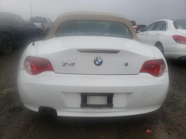 4USBU33577LW71268 - 2007 BMW Z4 3.0 WHITE photo 6