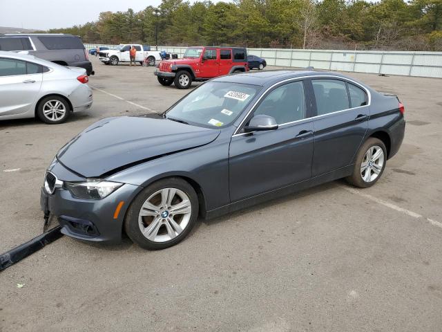 WBA8D9G57HNT90782 - 2017 BMW 330 XI GRAY photo 1