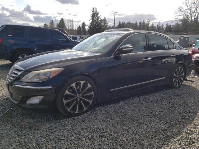 KMHGC4DH6CU180252 - 2012 HYUNDAI GENESIS 5.0L BLACK photo 1