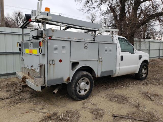 1FDSF30538EC23051 - 2008 FORD F350 SRW SUPER DUTY WHITE photo 3