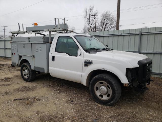 1FDSF30538EC23051 - 2008 FORD F350 SRW SUPER DUTY WHITE photo 4