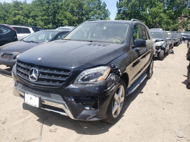 4JGDA7DB7CA093676 - 2012 MERCEDES-BENZ ML 550 4MATIC BLACK photo 2