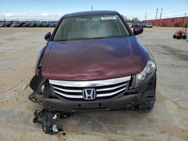 1HGCP2F38CA238457 - 2012 HONDA ACCORD LX BURGUNDY photo 5