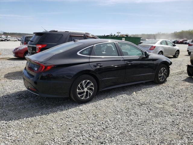 KMHL24JJ0NA045362 - 2022 HYUNDAI SONATA HYBRID BLACK photo 3