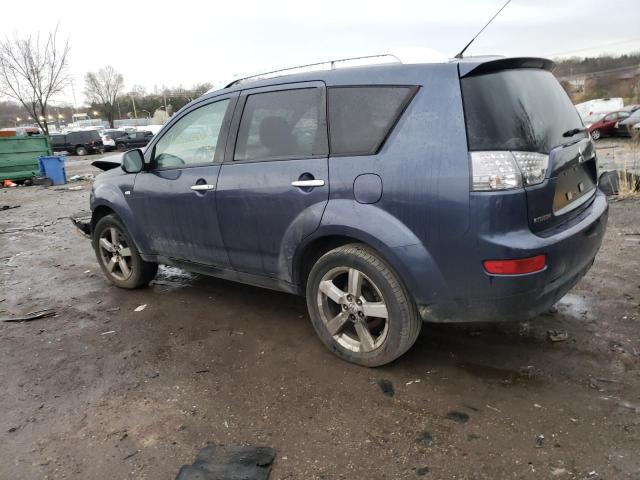 JA4MS41X18Z016983 - 2008 MITSUBISHI OUTLANDER XLS BLUE photo 2