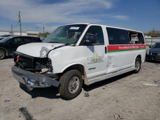 1GJHG39U361218676 - 2006 GMC SAVANA G3500 WHITE photo 1