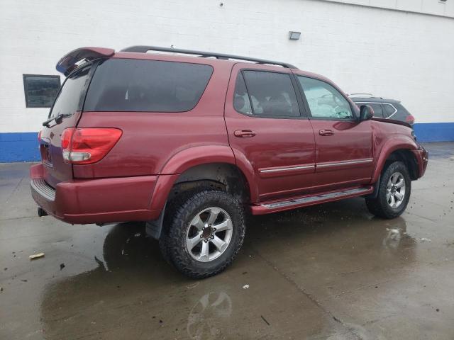 5TDBT48A06S270677 - 2006 TOYOTA SEQUOIA LIMITED MAROON photo 3