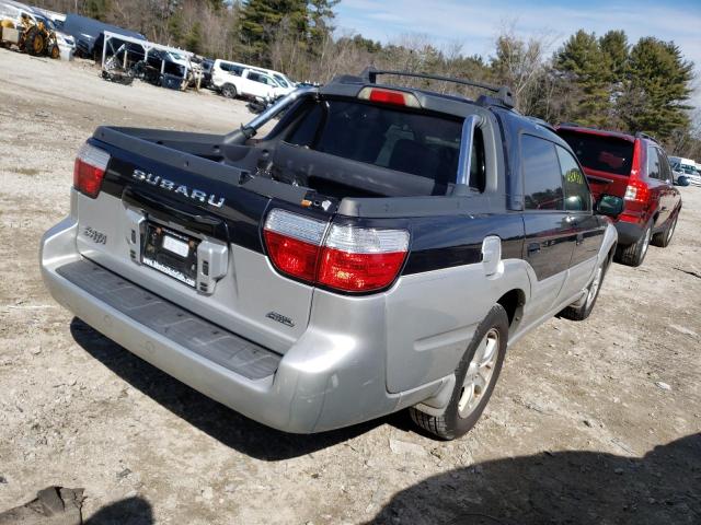 4S4BT62C947100407 - 2004 SUBARU BAJA SPORT BLACK photo 3