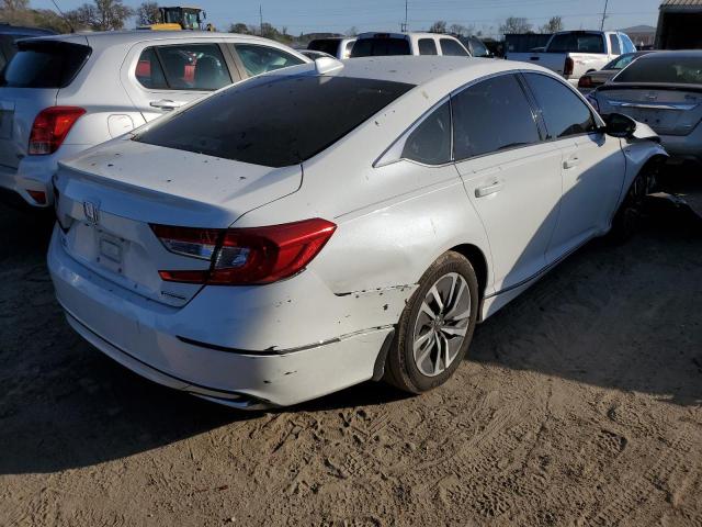 1HGCV3F52LA014338 - 2020 HONDA ACCORD HYBRID EXL WHITE photo 3