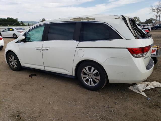 5FNRL5H65EB079114 - 2014 HONDA ODYSSEY EXL WHITE photo 2