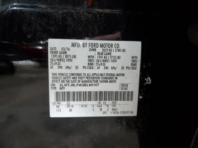 2LMTJ8LP4GBL60107 - 2016 LINCOLN MKX RESERVE BLACK photo 13