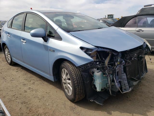 JTDKN3DPXC3017104 - 2012 TOYOTA PRIUS PLUG BLUE photo 4