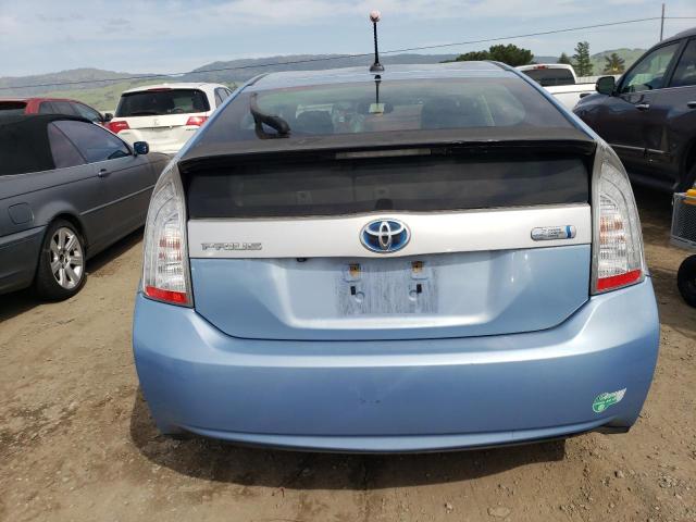 JTDKN3DPXC3017104 - 2012 TOYOTA PRIUS PLUG BLUE photo 6