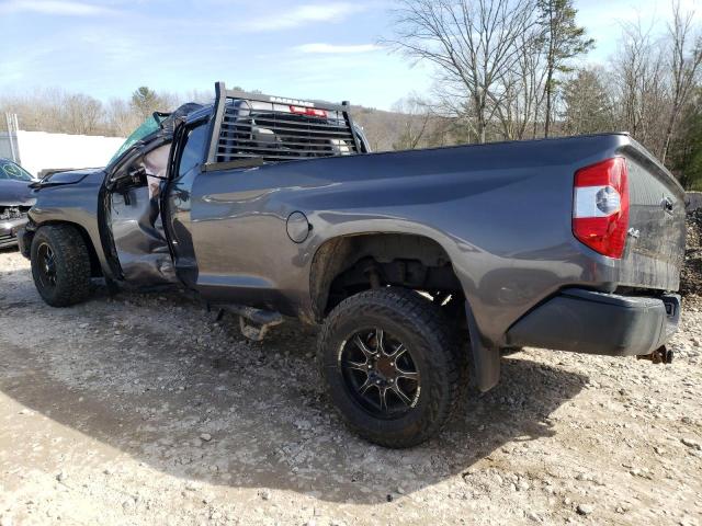 5TFCY5F12EX017755 - 2014 TOYOTA TUNDRA DOUBLE CAB SR/SR5 GRAY photo 2