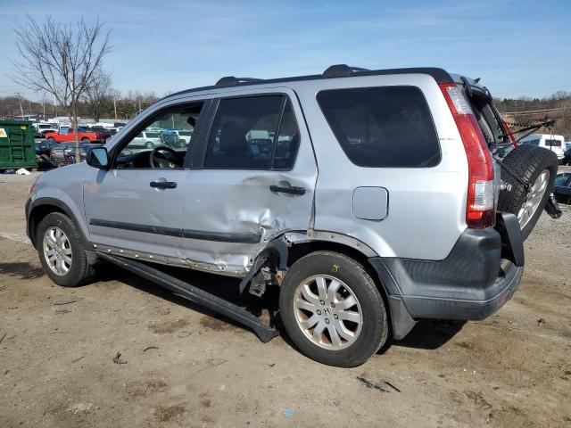 SHSRD78815U333422 - 2005 HONDA CR-V EX SILVER photo 2