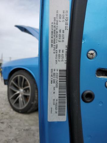 2C3CDZFJ7GH254952 - 2016 DODGE CHALLENGER R/T SCAT PACK BLUE photo 12