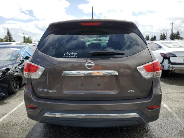 5N1AR2MM8FC703447 - 2015 NISSAN PATHFINDER S BROWN photo 6