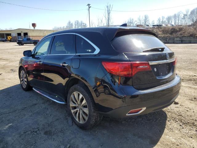 5FRYD4H69EB038311 - 2014 ACURA MDX TECHNOLOGY BLACK photo 2