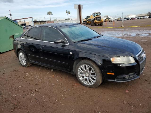 WAUAF78E98A147156 - 2008 AUDI A4 2.0T BLACK photo 4