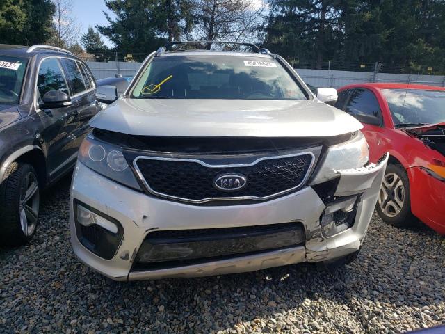 5XYKWDA25DG357091 - 2013 KIA SORENTO SX SILVER photo 5