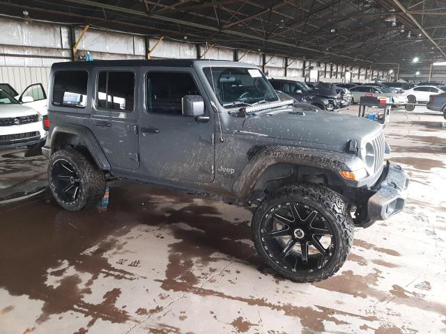 1C4HJXDG1KW599197 - 2019 JEEP WRANGLER U SPORT ნაცრისფერი ფოტო 4