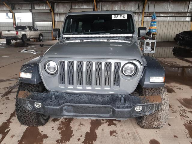 1C4HJXDG1KW599197 - 2019 JEEP WRANGLER U SPORT ნაცრისფერი ფოტო 5