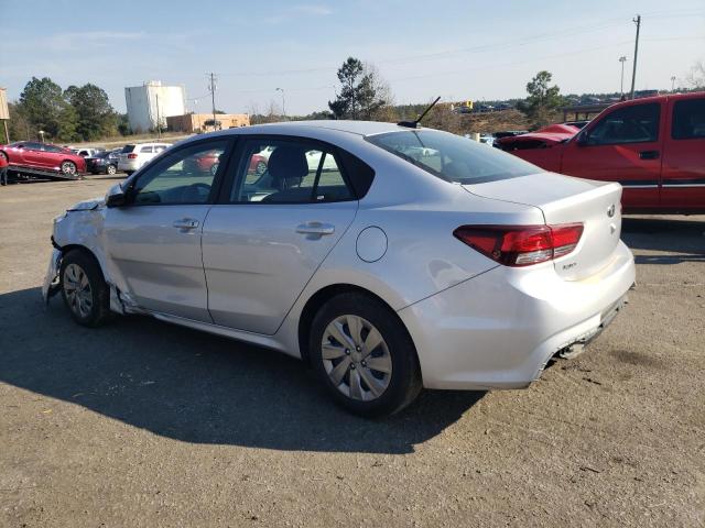 3KPA24AD1LE352877 - 2020 KIA RIO LX SILVER photo 2