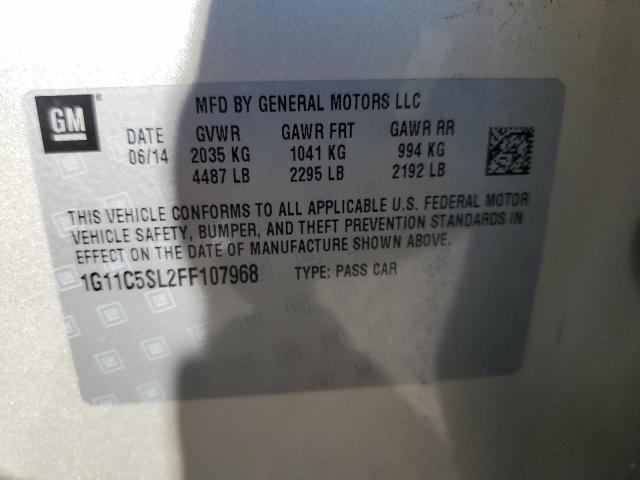 1G11C5SL2FF107968 - 2015 CHEVROLET MALIBU 1LT BEIGE photo 13