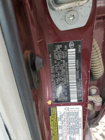 4T1BK36B46U118790 - 2006 TOYOTA AVALON XL BURGUNDY photo 12