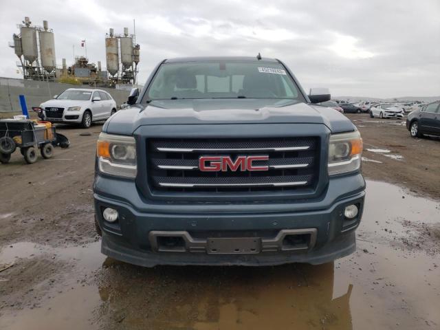 3GTU2VEC4EG450751 - 2014 GMC SIERRA K1500 SLT TEAL photo 5