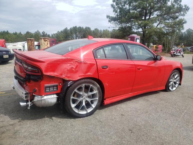 2C3CDXHG3NH169674 - 2022 DODGE CHARGER GT RED photo 3