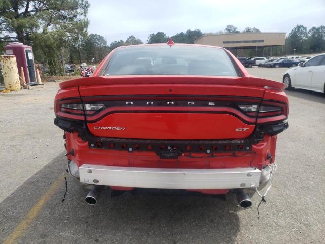 2C3CDXHG3NH169674 - 2022 DODGE CHARGER GT RED photo 6
