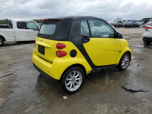 WMEEK31X28K189426 - 2008 SMART FORTWO PASSION YELLOW photo 3