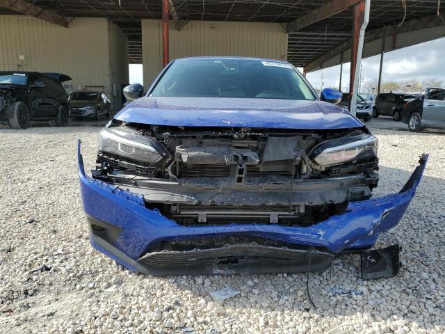 2HGFE2F29NH569336 - 2022 HONDA CIVIC LX BLUE photo 5