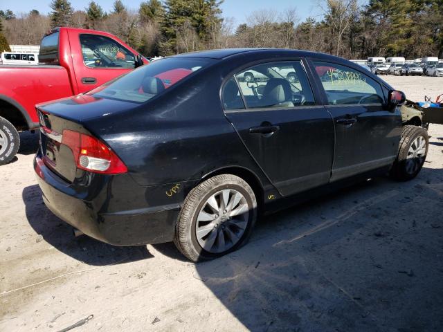 2HGFA1F96BH518116 - 2011 HONDA CIVIC EXL BLACK photo 3