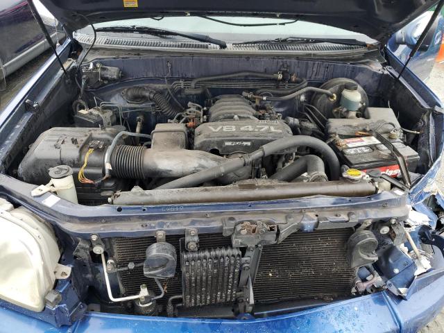 5TBRT34186S478331 - 2006 TOYOTA TUNDRA ACCESS CAB SR5 BLUE photo 11