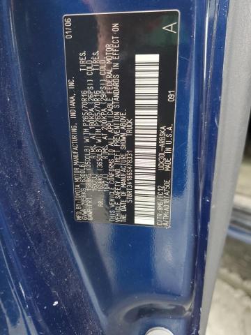 5TBRT34186S478331 - 2006 TOYOTA TUNDRA ACCESS CAB SR5 BLUE photo 12