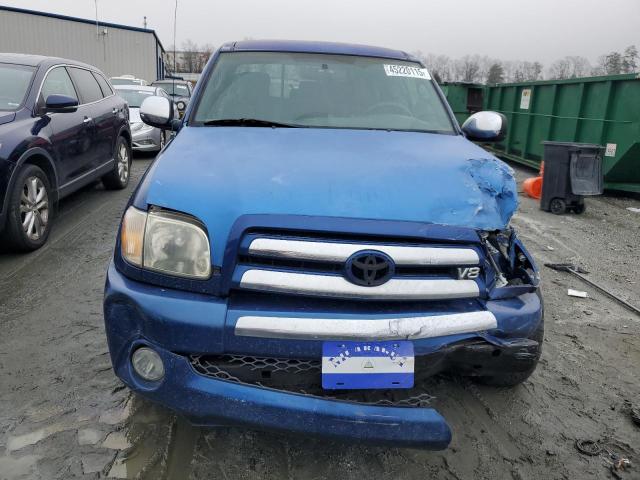 5TBRT34186S478331 - 2006 TOYOTA TUNDRA ACCESS CAB SR5 BLUE photo 5