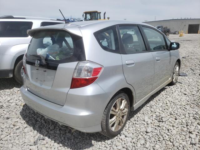 JHMGE8H58BS009517 - 2011 HONDA FIT SPORT SILVER photo 4