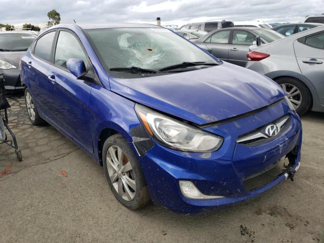 KMHCU4AE0DU456268 - 2013 HYUNDAI ACCENT GLS BLUE photo 4