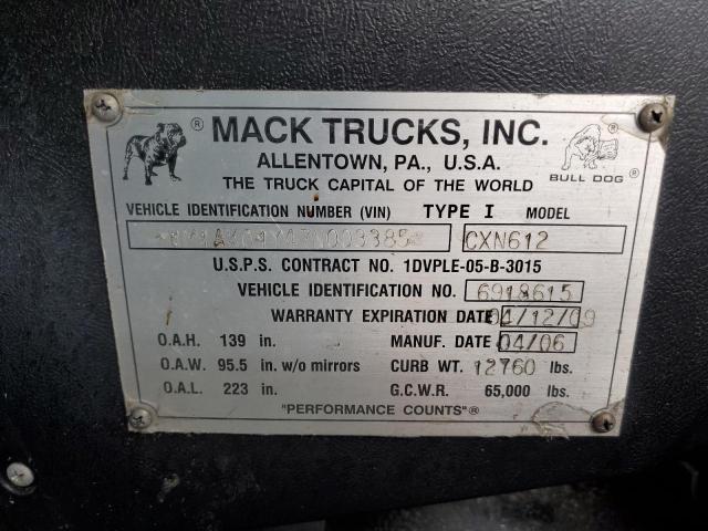 1M1AK01Y47N003385 - 2007 MACK 600 CXN600 WHITE photo 12