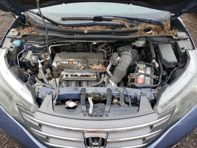 2HKRM4H75EH624567 - 2014 HONDA CR-V EXL BLUE photo 11