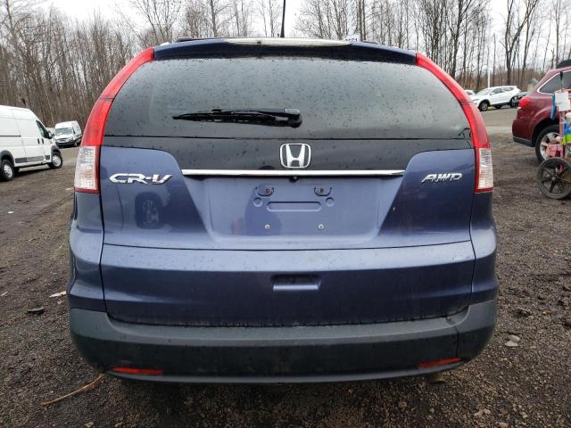 2HKRM4H75EH624567 - 2014 HONDA CR-V EXL BLUE photo 6