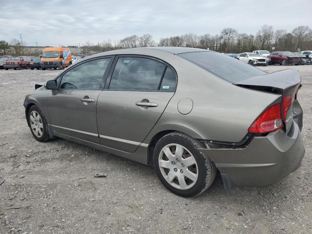 2HGFA16548H334167 - 2008 HONDA CIVIC LX GRAY photo 2