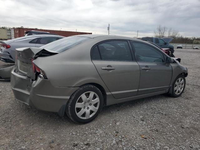 2HGFA16548H334167 - 2008 HONDA CIVIC LX GRAY photo 3